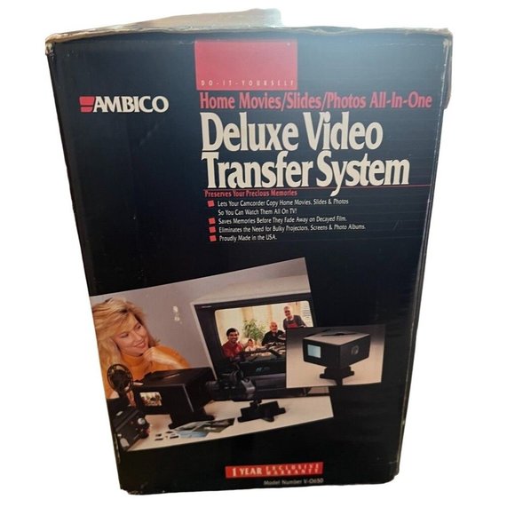 Vintage AMBICO Deluxe Video Transfer System Model No. V-0650 Untested - Picture 3 of 7